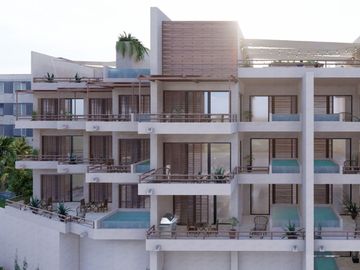 Condo con vista al océano, jardín y alberca privada en venta Huatulco.