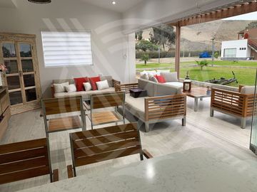 LISTA PARA DISFRUTAR!! CASA AMOBLADA EN CONDOMINIO DE CHOCAYA CON FINOS ACABADOS (CAMPO/PLAYA)