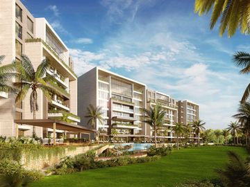 Condominio con vista al campo de golf y lago, en Yucatan Country Club, venta Mérida.