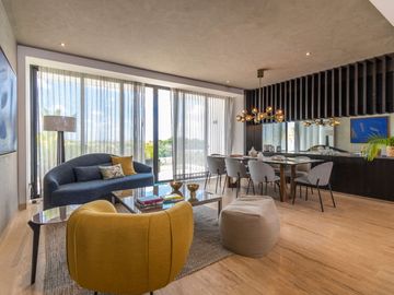 Condo con vista al campo de golf y lago, en Yucatan Country Club, venta Mérida.