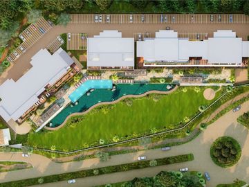 Condo con vista al campo de golf y lago, en Yucatan Country Club, venta Mérida.