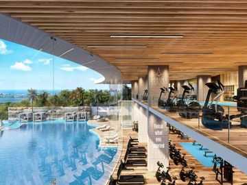 Condo con Alberca, Jacuzzi, Bar sky view, pre-construcción, Boulevard Colosio venta, Cancun.