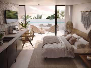 Precioso departamento 1 recámara más loft en Holistica