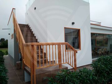 DE ESTRENO: CASA AMOBLADA EN CONDOMINIO DE CHOCAYA KM 92.5 (Campo y playa)