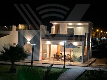 DE ESTRENO: CASA AMOBLADA EN CONDOMINIO DE CHOCAYA KM 92.5 (Campo y playa)