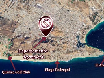 Departamento con alberca y  Gimnasio, en venta, Oceano Pacifico, Cabo San Lucas.