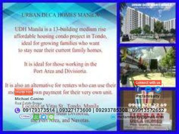 Condominium Near Metropolitan Medical Center Urban Deca Manila Rent to Own thru PAG-IBIG, Bank or In-house
