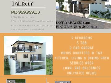 3-Storey Single Detached 5Bedroom Panoramic View at Vista Grande Talisay City Cebu
