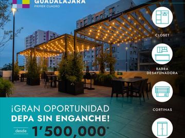 DEPARTAMENTO NUEVO ENTREGA INMEDIATA A 1 CUADRA DE GONZALEZ GALLO EN COTO PRIVADO