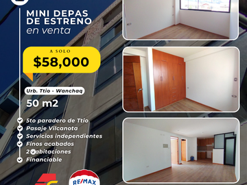 MINI DEPAS DE ESTRENO en Urb Ttio, 1er piso