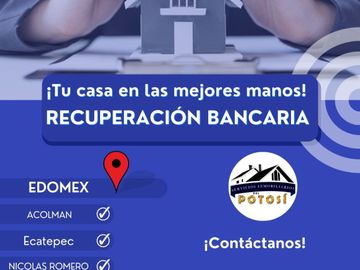 CASA DE RECUPERACION BANCARIA UBICADA EN AVENIDA HACIENDA LOS FRESNOS 320, HACIENDA CUAUTITLAN, CUAUTITLÁN, EDO. DE MÉXICO, C.P. 54803.