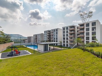 DEPARTAMENTO DE 3 RECÁMARAS UBICADO EN XOCHITEPEC, MORELOS. DOS ALBERCAS, CANCHAS DEPORTIVAS Y PET PARK.
