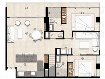 Penthouse con Casa Club, alberca, pre-venta, Centro Maya, Playa del Carmen.