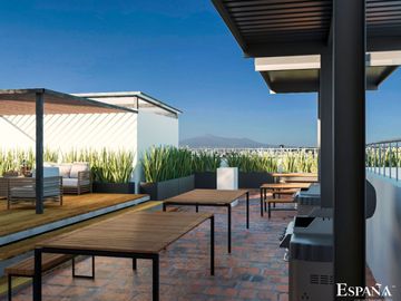 Venta de departamento en el centro de Puebla, Edificio Noven