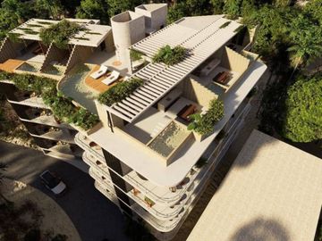 Departamento con vista al mar, Alberca, Rooftop en venta, Arrocito, Huatulco.