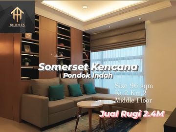 Jual Rugi Somerset Kencana Pondok Indah 2+1BR Unit Bagus