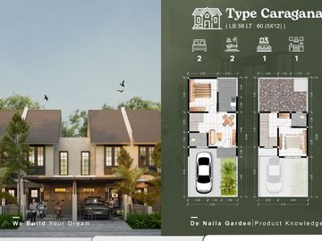 Rumah Booking unit hanya 1jt sampai acc KPR angsuran mulai 2 jt an di De Naila Garden Tipe Caragana Driyorejo Gresik
