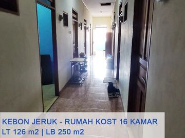 Rumah Kost 16 Kamar Tidur Dijual MURAH Di Kebon Jeruk Jakarta Barat
