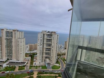 Lindo departamento 2D , 2B  con linda vista al mar, Costa de Montemar