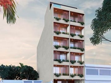 Departamento en playa del carmen en venta de 1 recamara con alberca