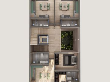 Departamento en playa del carmen en venta de 1 recamara con alberca