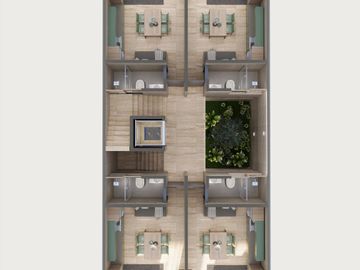 Departamento en playa del carmen en venta de 1 recamara con alberca