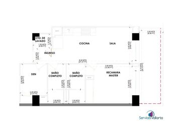 DEPARTAMENTO EN VENTA EN PUERTO VALLARTA, COL. VERSALLES, ALBERCA Y MAS