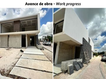 Casa con alberca privada, en Lagos del Sol, casa club y amenidades, Cancún.