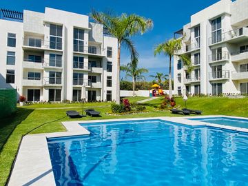 Venta de departamento en Morelos planta baja 3 recamaras con alberca acepto CREDITOS