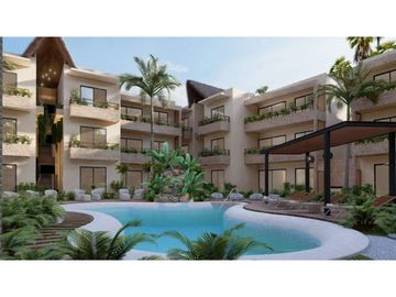 DEPARTAMENTO EN VENTA EN TULUM CENTRO PLANTA BAJA CON JARDIN PRIVADO