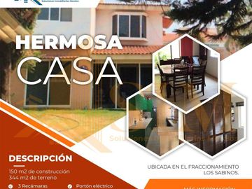 ¡HERMOSA CASA EN FRACC. LOS SABINOS!