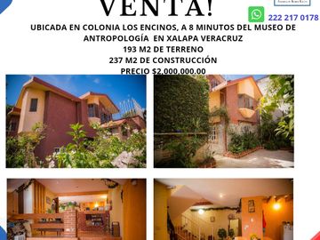 Casa en Venta, Col. Encinos, Xalapa Veracruz