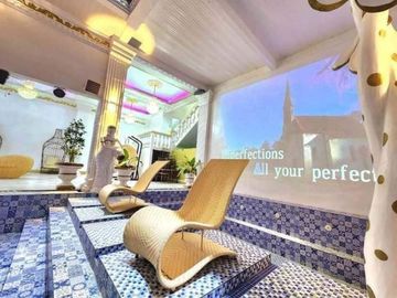 Newly Built 3 storey Hot Spring Resort with Swimming Pool, European Inspired Hot Spring Resort in Pansol, Calamba, Laguna