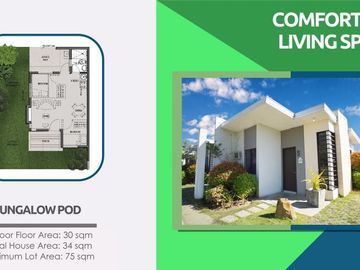 159K TOTAL CASH OUT PAYABLE IN 6 MOS - RESEVE 2-BEDROOM 1T&B 1-CAR GARAGE SINGLE STOREY HOUSE & LOT AMAIA SCAPES SAN FERNANDO-PAMPANGA