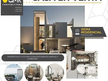 CASA EN PREVENTA EN GEMA RESIDENCIAL PACHUCA L14 11-B