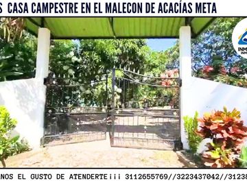 VENDO CASA CAMPESTRE ACACÍAS META