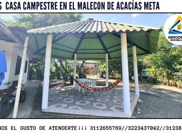 VENDO CASA CAMPESTRE ACACÍAS META