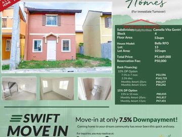 House and Lot For Sale in General Trias Cavite - Camella General Trias