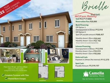 House and Lot For Sale in General Trias Cavite - Camella General Trias