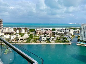 OPORTUNIDAD SHARK TOWER PISO 16> DEPA AMUEBLADO EN PUERTO CANCUN > GRANDES VISTAS Y AMENIDADES