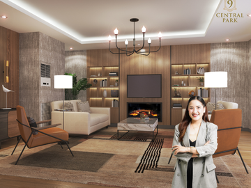 Preselling Studio unit with balcony (38 SQM - 7th floor) in 9 Central Park - First every residential tower in NGC - Northwin Global City, Marilao Bula