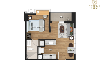 Preselling Studio unit with balcony (38 SQM - 7th floor) in 9 Central Park - First every residential tower in NGC - Northwin Global City, Marilao Bula