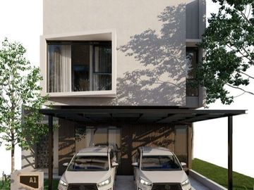 DIJUAL RUMAH MEWAH LOKASI PREMIUM DI CISITU DAGO BANDUNG KOTA  2 LANTAI PLUS ROOFTOP DESAIN MODERN DISKON 500JUTA FREE KITCHEN SET