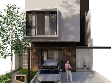 DIJUAL RUMAH MEWAH LOKASI PREMIUM DI CISITU DAGO BANDUNG KOTA  2 LANTAI PLUS ROOFTOP DESAIN MODERN DISKON 500JUTA FREE KITCHEN SET
