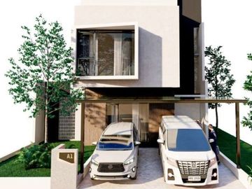 DIJUAL RUMAH MEWAH LOKASI PREMIUM DI CISITU DAGO BANDUNG KOTA  2 LANTAI PLUS ROOFTOP DESAIN MODERN DISKON 500JUTA FREE KITCHEN SET