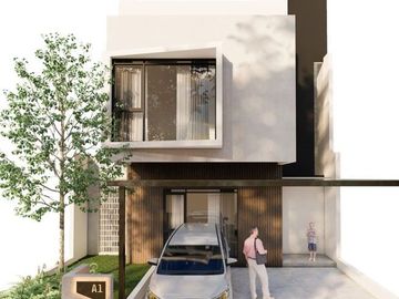 DIJUAL RUMAH MEWAH LOKASI PREMIUM DI CISITU DAGO BANDUNG KOTA  2 LANTAI PLUS ROOFTOP DESAIN MODERN DISKON 500JUTA FREE KITCHEN SET