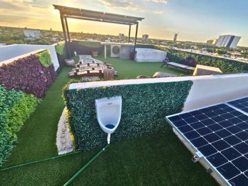 Penthouse con dos albercas, doble altura, rooftop, venta Montebello Mérida.