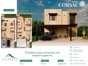Casa en venta en Altozano Residencial recámara en planta baja al poniente de la ciudad