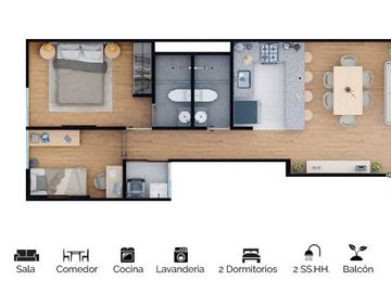 VENTA DE DPTO EN PRE VENTA LA CALERA DE SURQUILLO
