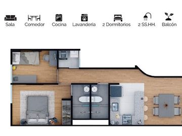 VENTA DE DPTO EN PRE VENTA LA CALERA DE SURQUILLO